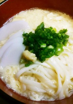 体も心もポカポカ!ふわふわかき玉うどん♪-レシピのメイン写真