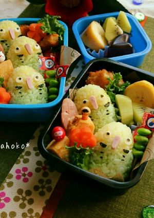 酉年キャラ弁❤セキセイインコ❤遠足にも-レシピのメイン写真