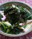 ほうれん草とかまぼこの卵とじ