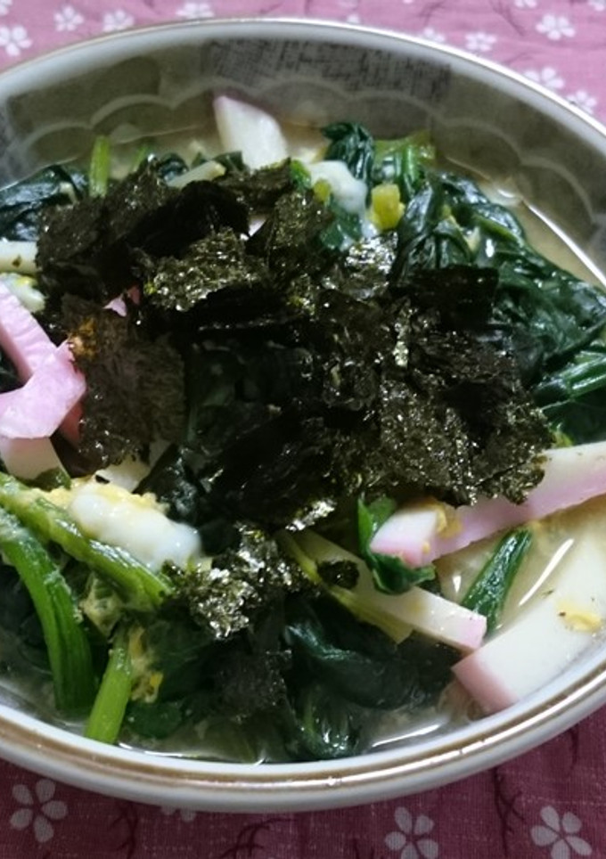 ほうれん草とかまぼこの卵とじ-レシピのメイン写真