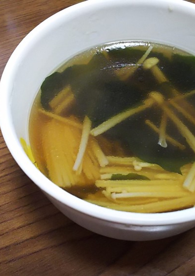 えのきとワカメのスープ-レシピのメイン写真