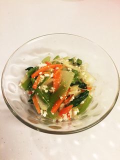 ☆レンジで簡単☆胡麻香る中華風白和え-レシピのメイン写真