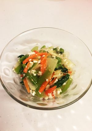 ☆レンジで簡単☆胡麻香る中華風白和え-レシピのメイン写真