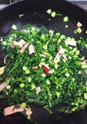 簡単ケールの野菜炒め-レシピのメイン写真