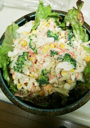 冷蔵庫のあまり野菜のデパ地下風野菜サラダ-レシピのメイン写真