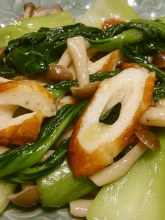 青梗菜とちくわのうま煮風炒め-レシピのメイン写真