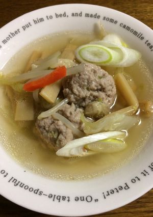 野菜たっぷりメンマ入り肉団子スープ-レシピのメイン写真