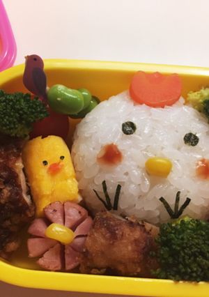 新春☆酉年弁当(にわとり)-レシピのメイン写真