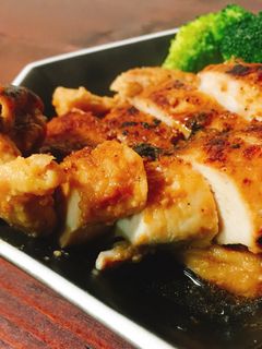 疲労回復!鶏むね肉の味噌にんにくステーキ-レシピのメイン写真
