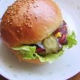 ベジタリアン納豆ハンバーガー