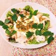 手作り豆腐と蒸し鶏の香味だれ