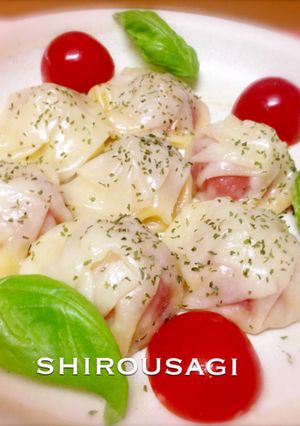 イタリア〜ン♪な焼き小籠包♡おつまみ餃子-レシピのメイン写真