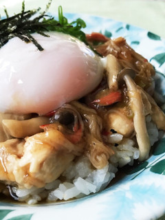 温泉卵と生姜あんかけ丼-レシピのメイン写真