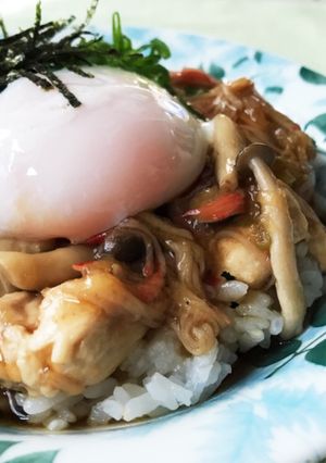 温泉卵と生姜あんかけ丼-レシピのメイン写真