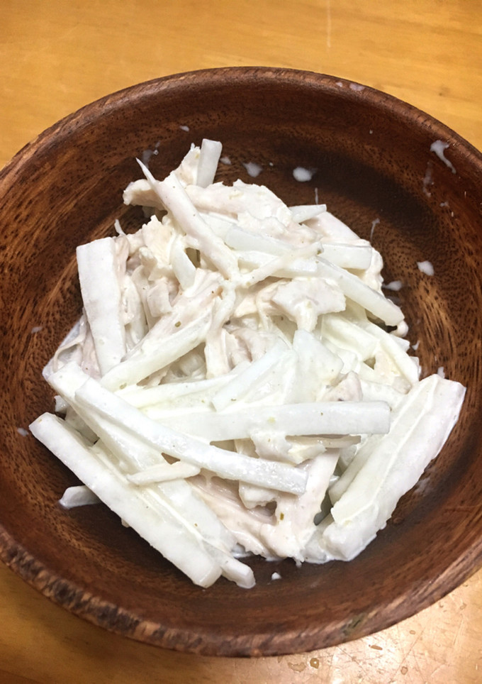 大根とチキンのマヨ柚子胡椒サラダ-レシピのメイン写真