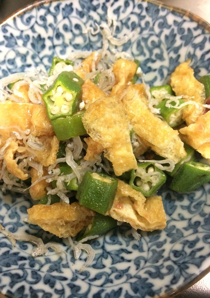オクラとしらすの梅和え-レシピのメイン写真