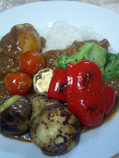 ☆彩り豊かな焼き野菜カレー☆-レシピのメイン写真