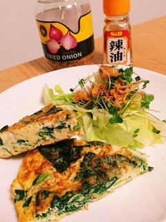 小松菜とちりめんの卵焼き-レシピのメイン写真