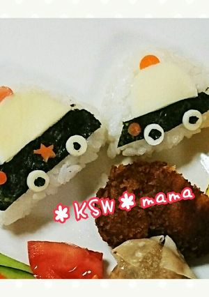 簡単！パトカーおにぎり☆-レシピのメイン写真