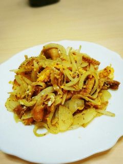 玉ねぎと麸の卵炒め-レシピのメイン写真