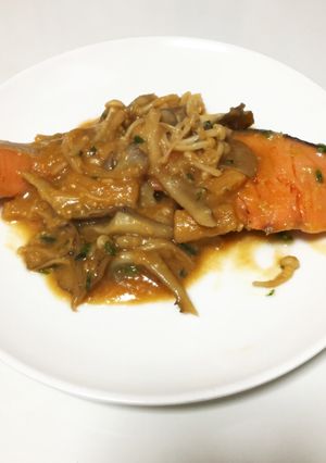鮭ときのこの味噌焼き-レシピのメイン写真