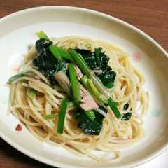 ほうれん草とツナのパスタ-レシピのメイン写真