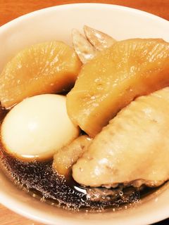めんつゆで簡単!大根と手羽先の煮物-レシピのメイン写真