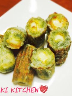 ♡チーズ入りちくわの磯部揚げ♡-レシピのメイン写真