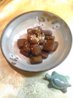 こんにゃくのすっぽん煮-レシピのメイン写真