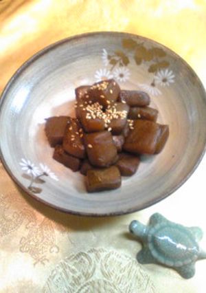 こんにゃくのすっぽん煮-レシピのメイン写真