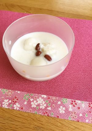 甘酒ミルク白玉-レシピのメイン写真