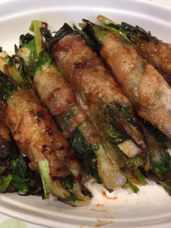 チンゲン菜と水菜の豚バラ肉巻き-レシピのメイン写真