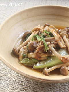 レタスとしめじのレンジ蒸し-レシピのメイン写真