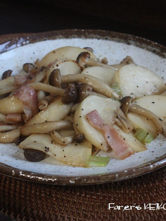 かぶとしめじ、ベーコンの酒蒸し-レシピのメイン写真