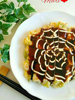 正月太り解消&白菜消費に☆白菜お好み焼き-レシピのメイン写真