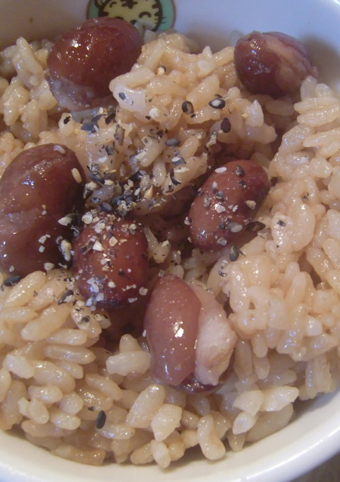 煮豆の煮汁で　お赤飯風～-レシピのメイン写真