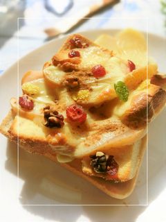 りんご×バウムのチーズトースト-レシピのメイン写真