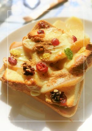 りんご×バウムのチーズトースト-レシピのメイン写真