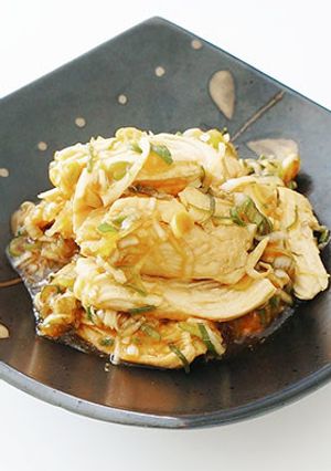 蒸し鶏のはちみつじゃばらソース和え-レシピのメイン写真