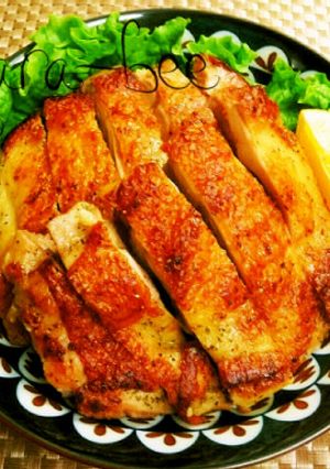 簡単!皮パリッパリ♡レモンハーブチキン-レシピのメイン写真