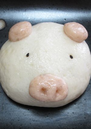 小猪豆沙包(小豚あんまん)-レシピのメイン写真