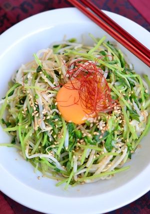 豆苗ともやしの卵ナムル-レシピのメイン写真