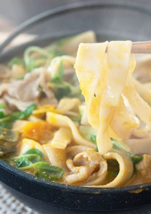 カラダぽかぽか！豆苗入りほうとう-レシピのメイン写真