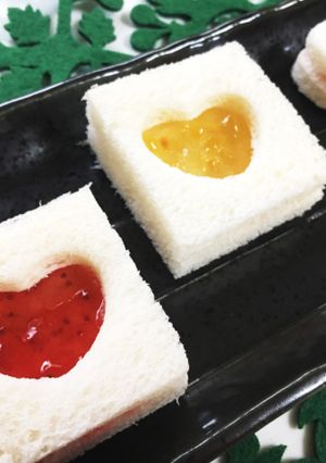 バレンタインにも♡簡単ジャムサンド-レシピのメイン写真