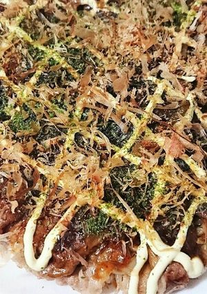 小麦粉不要☆野菜を食べるお好み焼き♪-レシピのメイン写真