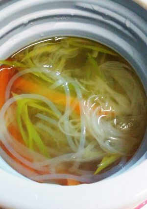 ランチポットであったか春雨スープ-レシピのメイン写真