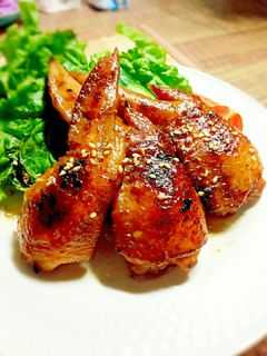 骨取りで食べやすい!手羽先の蜂蜜照り焼き-レシピのメイン写真