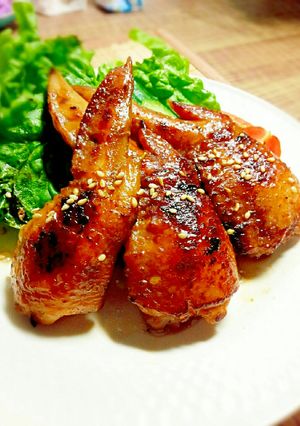 骨取りで食べやすい!手羽先の蜂蜜照り焼き-レシピのメイン写真