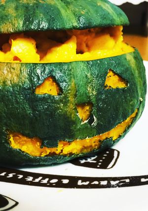 ハロウィン☆さつまいもとかぼちゃのサラダ-レシピのメイン写真
