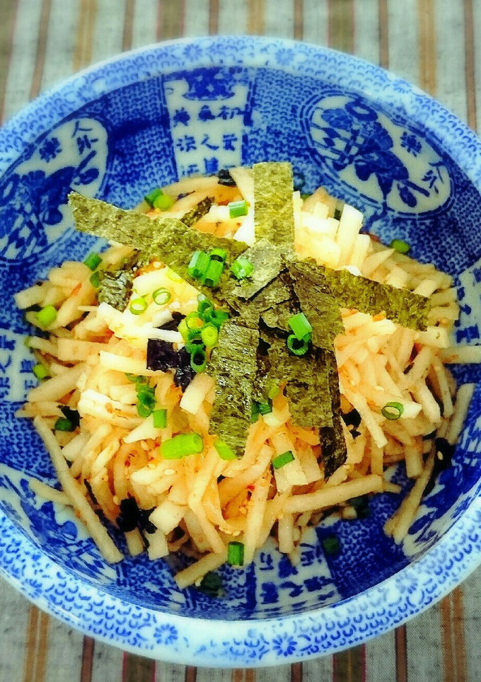 毎日食べたい！大根と海苔の和風サラダ-レシピのメイン写真